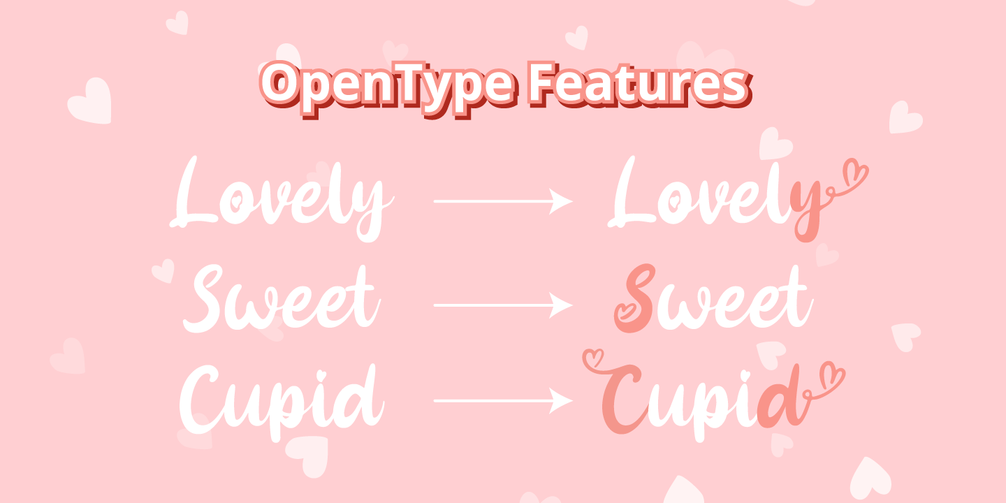 Pinky Cupid Regular Font preview